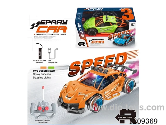 27MHZ 1:16 rc car with light/spray included battery