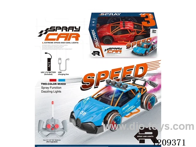 27MHZ 1:16 rc car with light/spray included battery