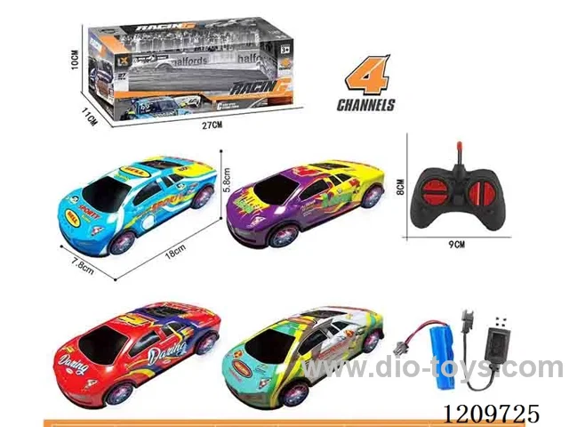 1：24 4ch rc alloy car with light included battery