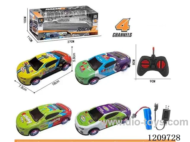1：24 4ch rc alloy car with light included battery