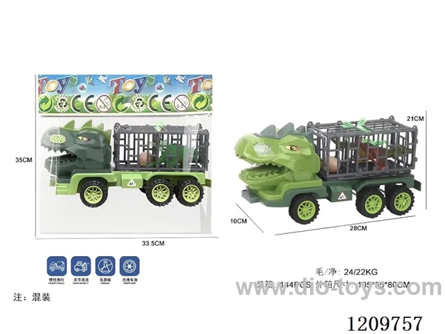 Inertial engineering vehicle dinosaur animal cage