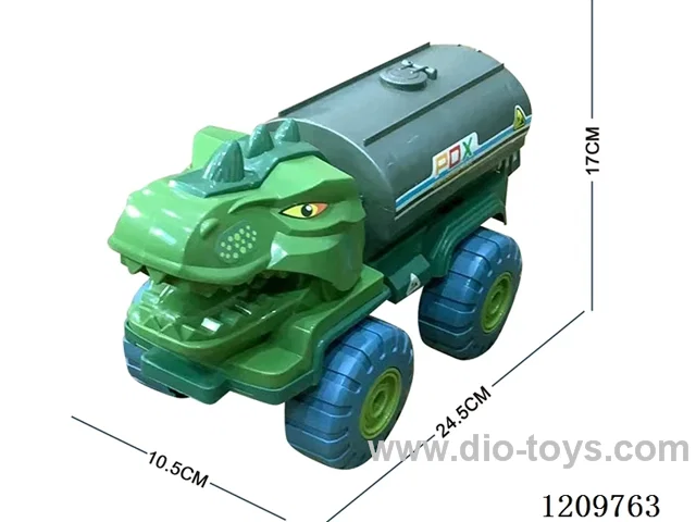 Sliding dinosaur car