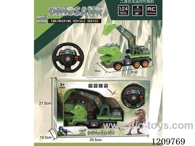 2ch rc dinosaur excavator not included battery