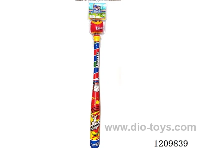 64CM leather baseball bat with ball
