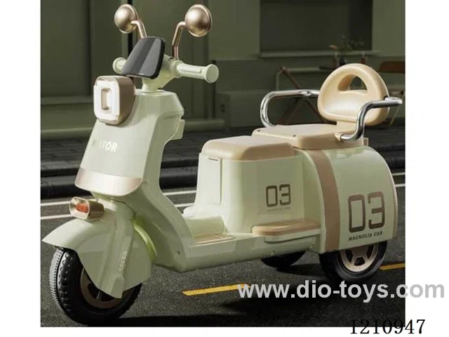 Children's two-seat electric motorcycle