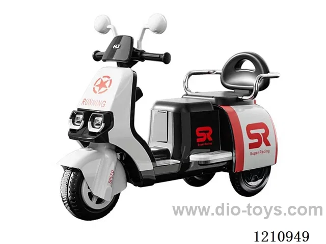 Children's two-seat electric motorcycle
