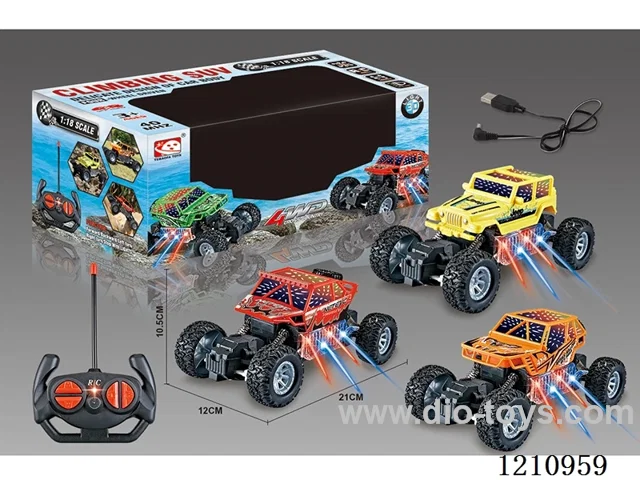 1:18 4ch rc car with 3D light included battery 3 mixed
