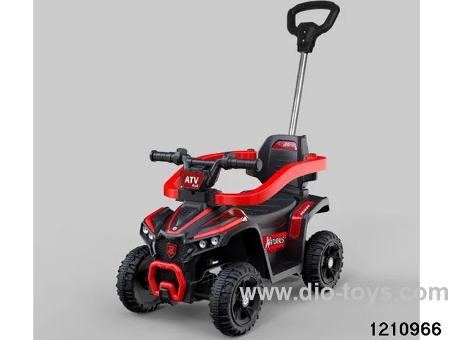 free wheel children car(With push handle can control the front steering, bright lights and music）