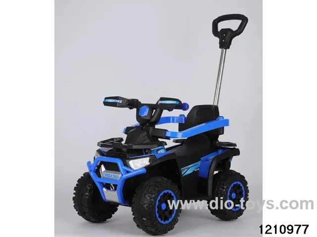 battery operation children car(With push handle can control the front steering, bright lights and music，USB ，Bluetooth）