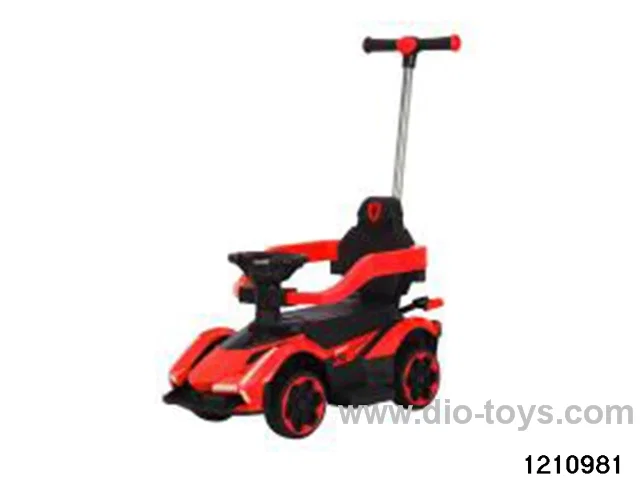 battery operation children car(With push handle can control the front steering, bright lights and music，USB ，Bluetooth）