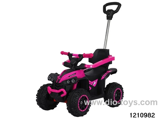 free wheel children car(With push handle,light& music,back push to control steering）