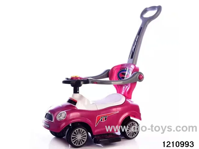 free wheel children car(front  wheel with universal turn,With push handle,light& music）