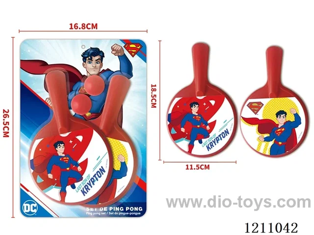 American Superman Table Tennis Set (2 boards, *2 balls)