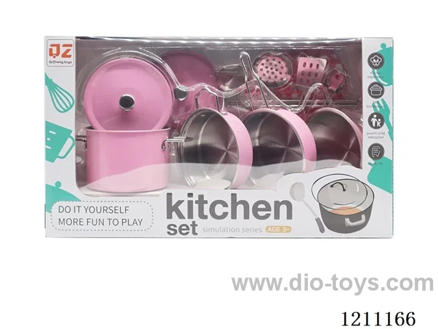 Pink Stainless Steel Cutlery with Gloves