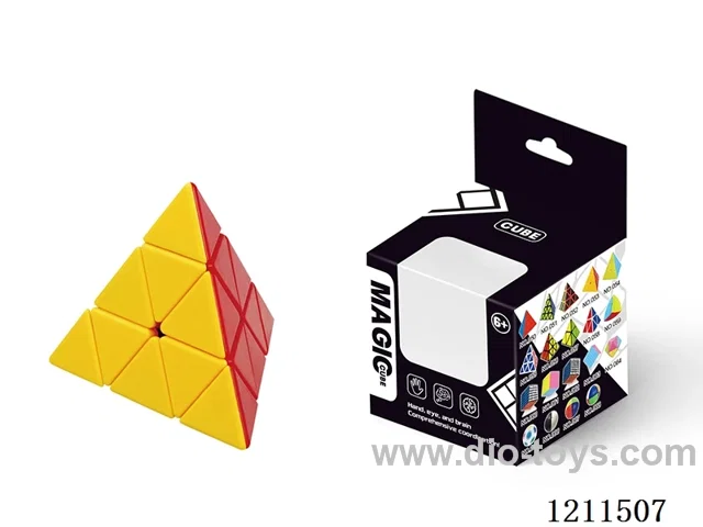 Third order pyramid solid color with beads