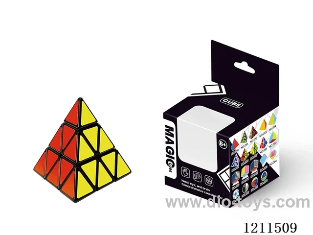 Third order pyramid with black stickers and beads