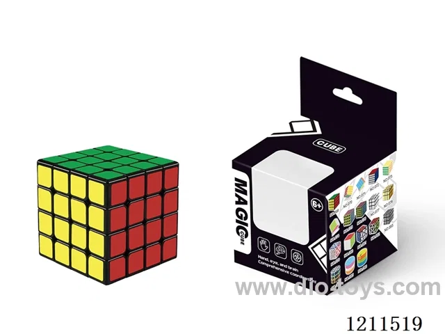 Fourth Order Rubik's Cube w/ Black Background (New Structure)