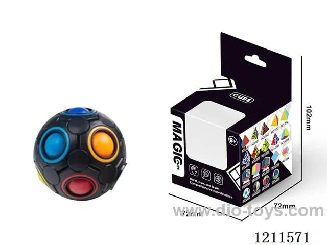 Magic Rainbow Ball Black