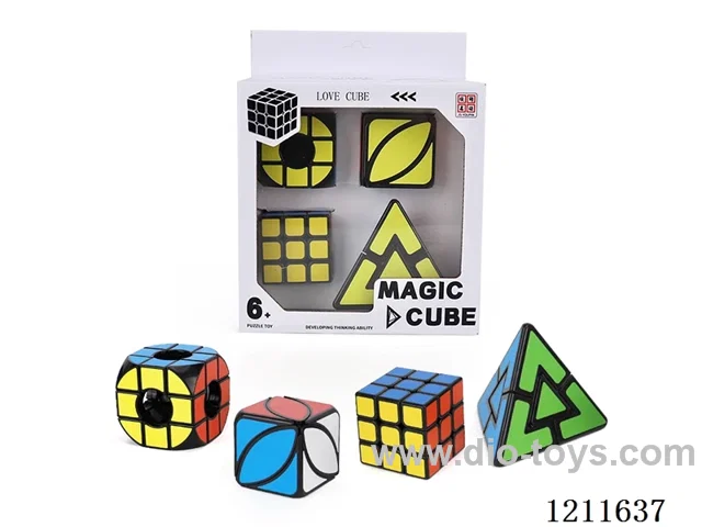 Third-order black magic cube (UV printing) +third-order black hollow magic cube (UV printing) +black hollow magic cube (UV printing) +black McFly (UV printing)