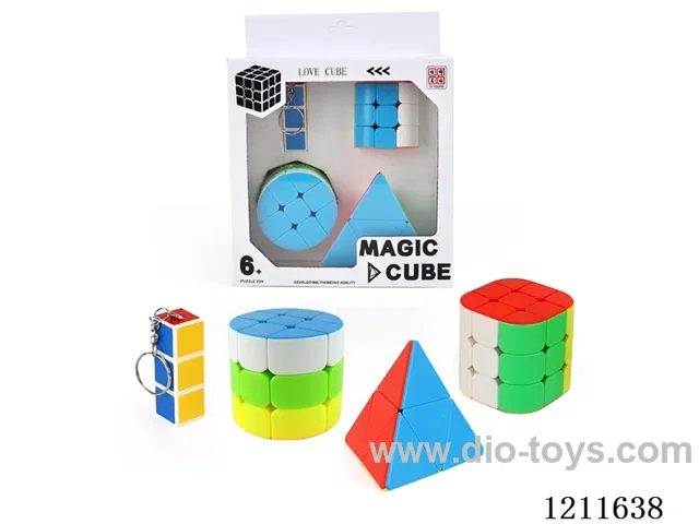 First Order Keychain (UV Printing) + Third Order Cylinder + Third Order Cylinder + Second Order Pyramid