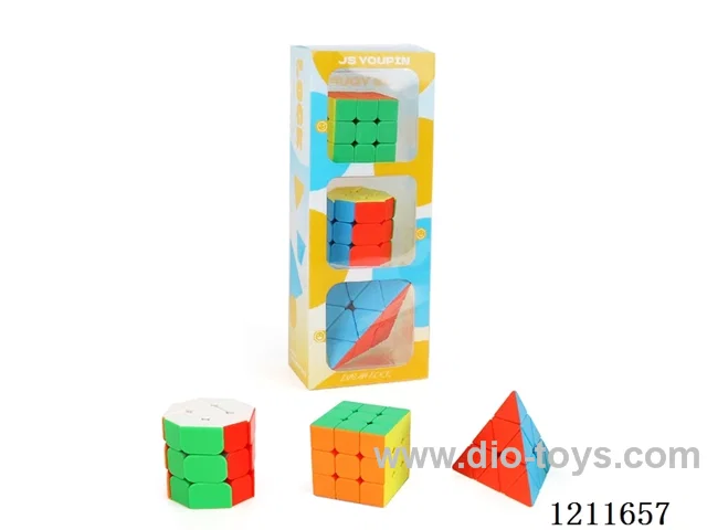 Third Order Rubik's Cube + Octagonal Pillar Rubik's Cube + Third Order Pyramid