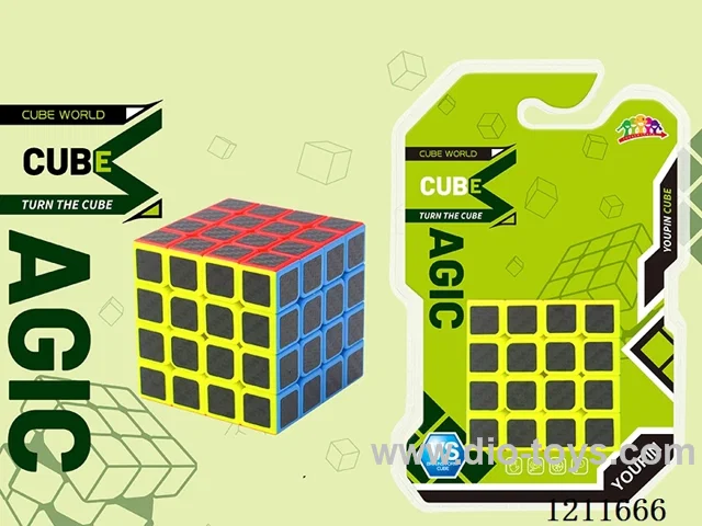Fourth Order Rubik's Cube Carbon Fiber