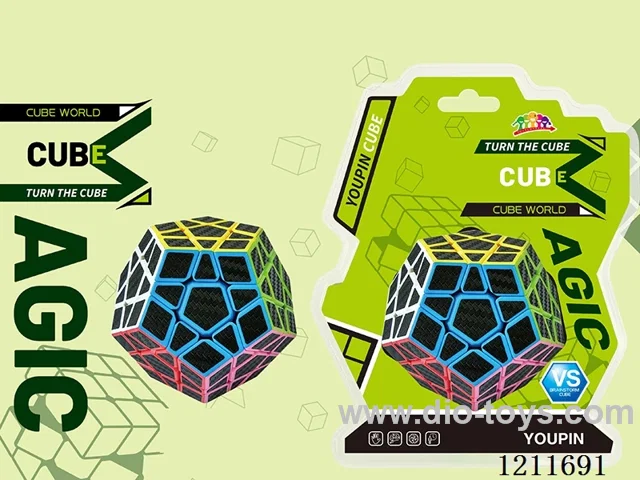 Third Order Rubik's Cube Carbon Fiber