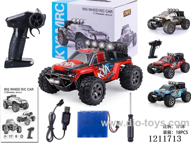 1:18 rc car included battery