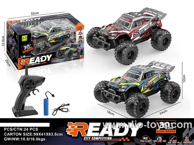 1:16 2.4G rc car included battery