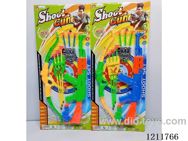 soft bullet gun set +bow and arrow