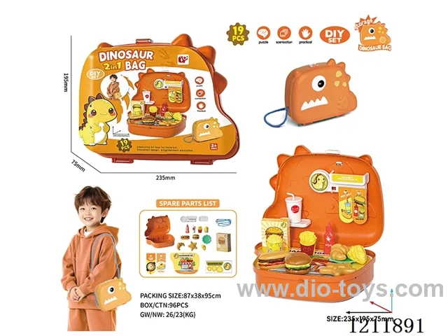 19PCS Fast Food Backpack Set