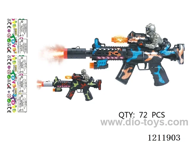 Electric Spray Gun with Water Bottle Camo Blue/Camo Red Average Mix 3*AA not included