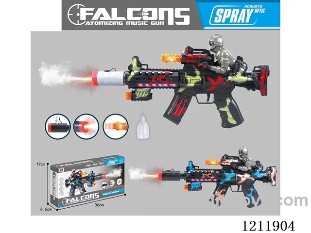 Electric spray gun with water bottle camo blue/camo red average mix 3*AA not included