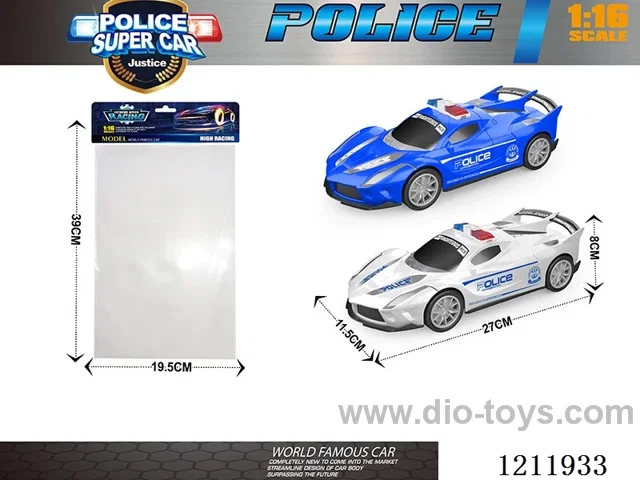 Ferrari inertia police car 1:16
