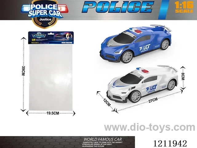 Bugatti Inertia Police Car 1:16