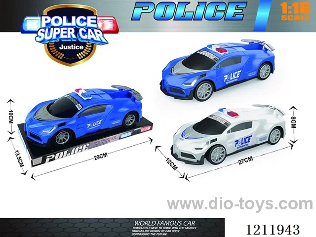 Bugatti Inertia Police Car 1:16