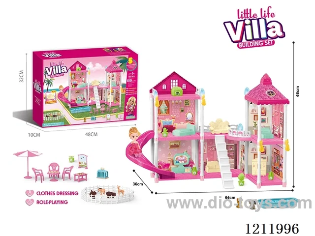 DIY assembling Castle Doll Cottage 150PCS(Injection molding)
