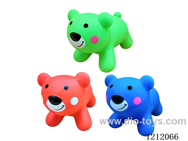Inflatable painted brown bear