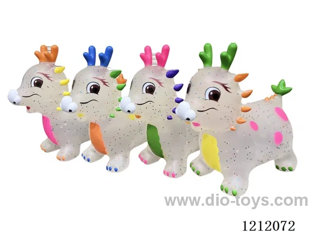 Inflatable transparent gold powder loong (auspicious dragon)