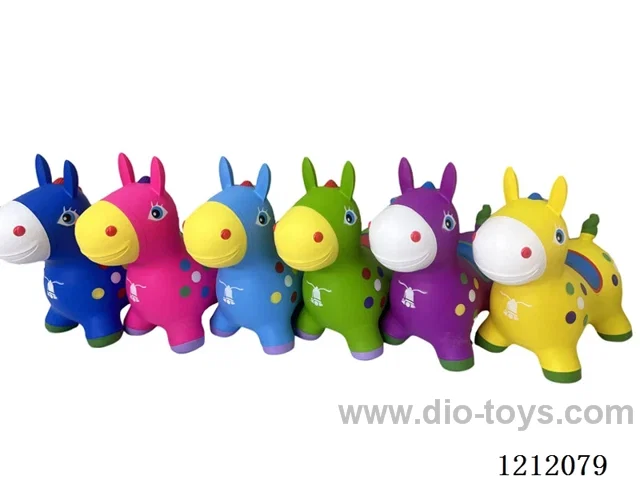 Inflatable painted donkey