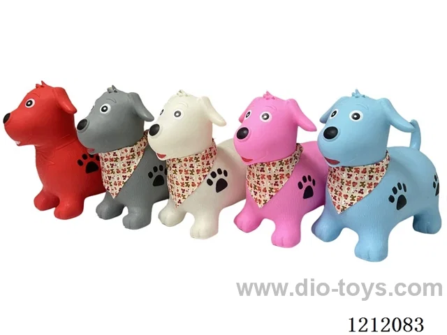 Inflatable painted Dalmatians+scarves