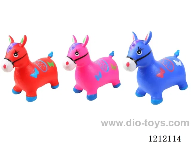 Flash music inflatable painted horse (including 3*1.5V battery)