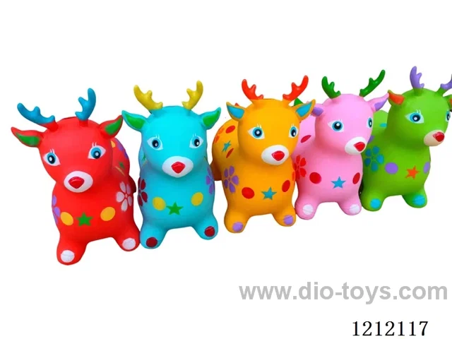 Inflatable painted cartoon deer
