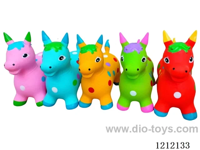 Flash music inflatable painted dragon horse (including 3*1.5V battery)