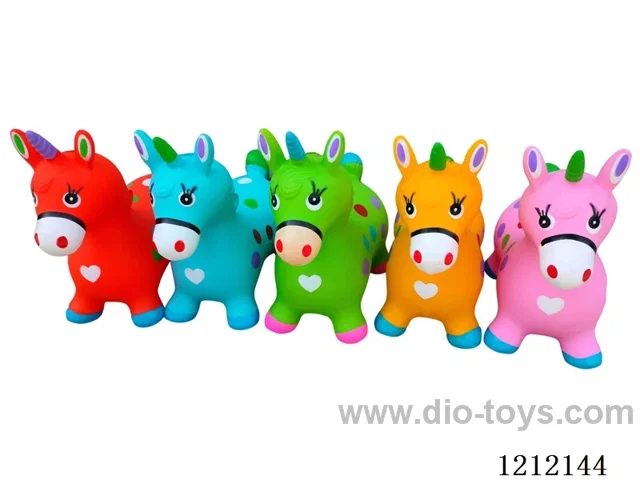 Inflatable painted unicorn