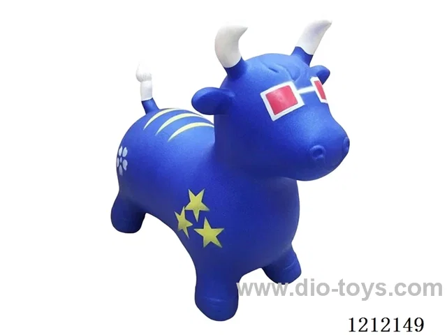 Flash music inflatable painted glasses cow (including 3*1.5V battery)
