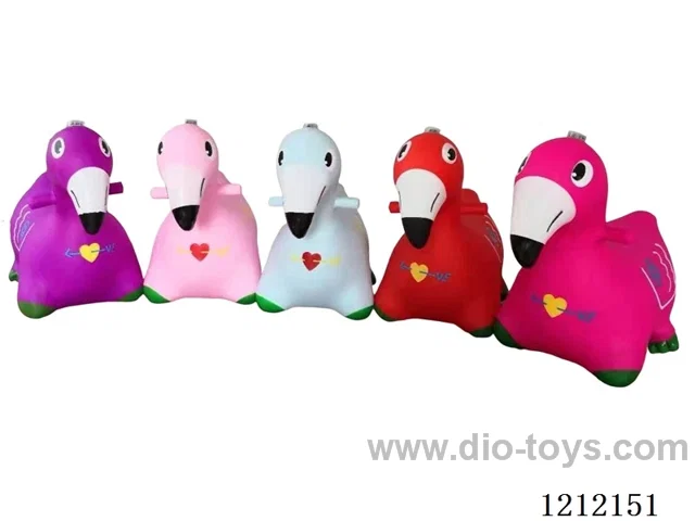 Flash music inflatable painted flamingo (including 3*1.5V battery)