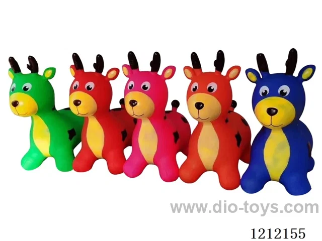 Flash music inflatable painted deer (including 3*1.5V battery)