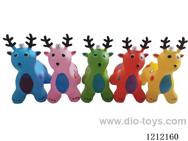 Inflatable painted Christmas deer color mixing