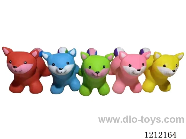 Inflatable painted fox color mixing